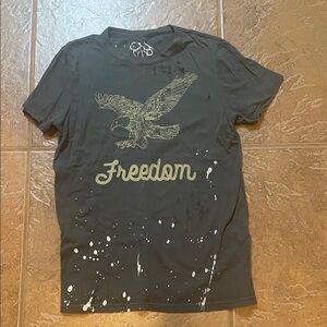 Chaser Freedom Eagle Graphic Tee - Charcoal small